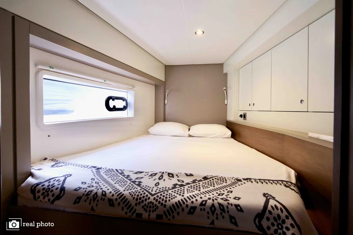 Cabin on Ferdi - A/C, Generator, Water maker, a Bali 4.2 catamaran at Castellammare di Stabia, Italy