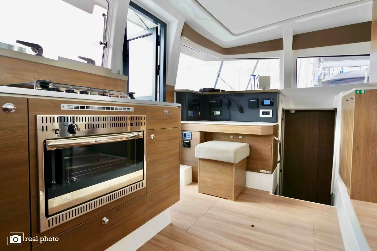 Galley of Ferdi - A/C, Generator, Water maker, a Bali 4.2 catamaran at Castellammare di Stabia, Italy