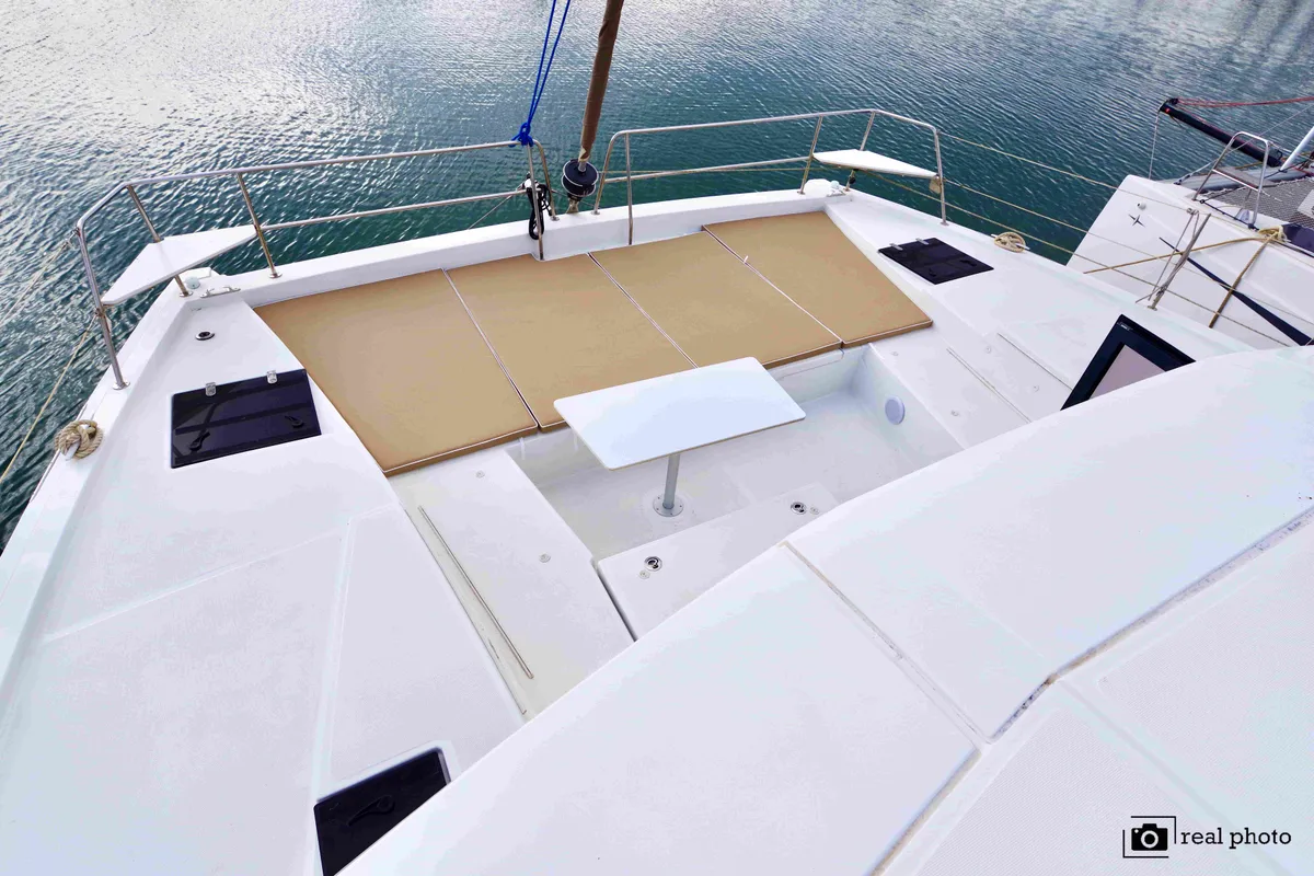 Deck of Ferdi - A/C, Generator, Water maker, a Bali 4.2 catamaran at Castellammare di Stabia, Italy