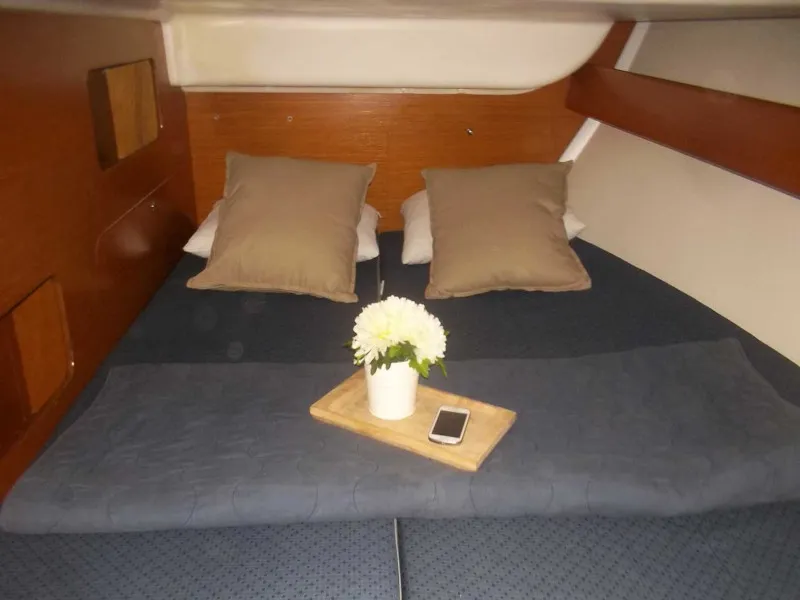 Cabin on Zephyros, a Beneteau Cyclades 43.4 sailboat at Municipal Unit of Lefkada, Greece
