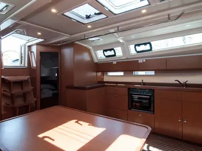 Galley of Mimi, a Bavaria Cruiser 46 sailboat at Split, Croatia
