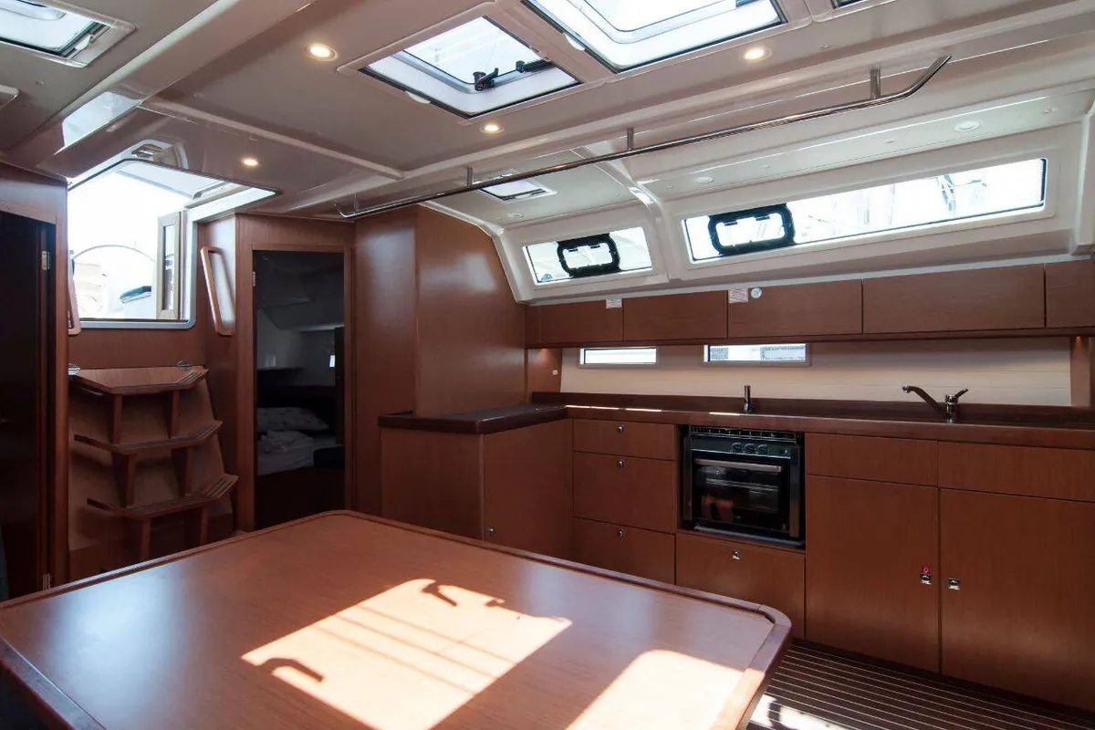 Galley of Mimi, a Bavaria Cruiser 46 sailboat at Split, Croatia