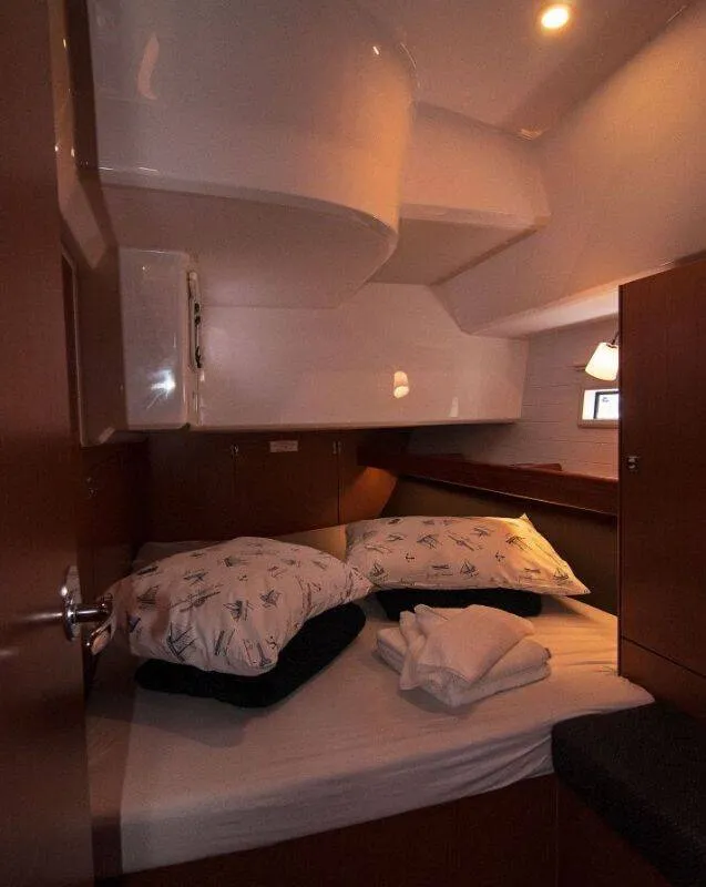 Cabin on Mimi, a Bavaria Cruiser 46 sailboat at Split, Croatia
