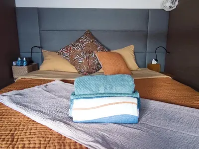 Cabin on Beyond, a Fountaine Pajot Aura 51 catamaran at Kingstown, Saint Vincent and the Grenadines