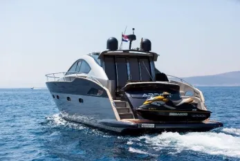Exterior view of Silver Arrow, a Pearl Sea Yachts d.o.o. Pearlsea 56 Coupe motor yacht at Split, Croatia