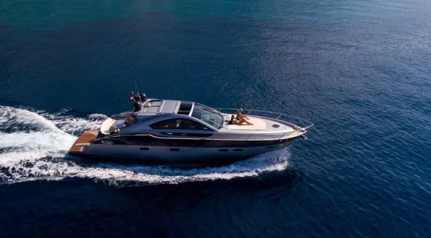 Exterior view of Silver Arrow, a Pearl Sea Yachts d.o.o. Pearlsea 56 Coupe motor yacht at Split, Croatia