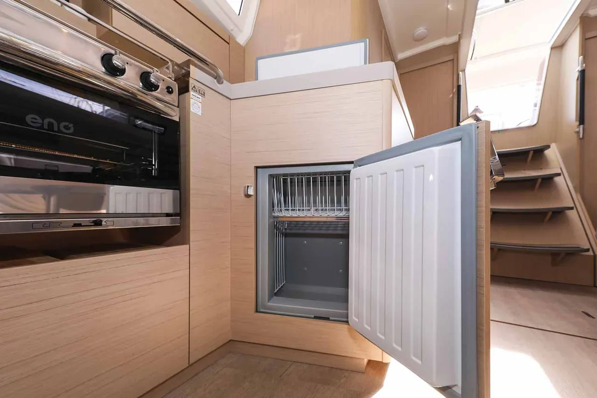 Galley of Moritz, a Beneteau Oceanis 40.1 ELECTRIC sailboat at Grad Biograd na Moru, Croatia