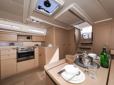 Galley of Moritz, a Beneteau Oceanis 40.1 ELECTRIC sailboat at Grad Biograd na Moru, Croatia
