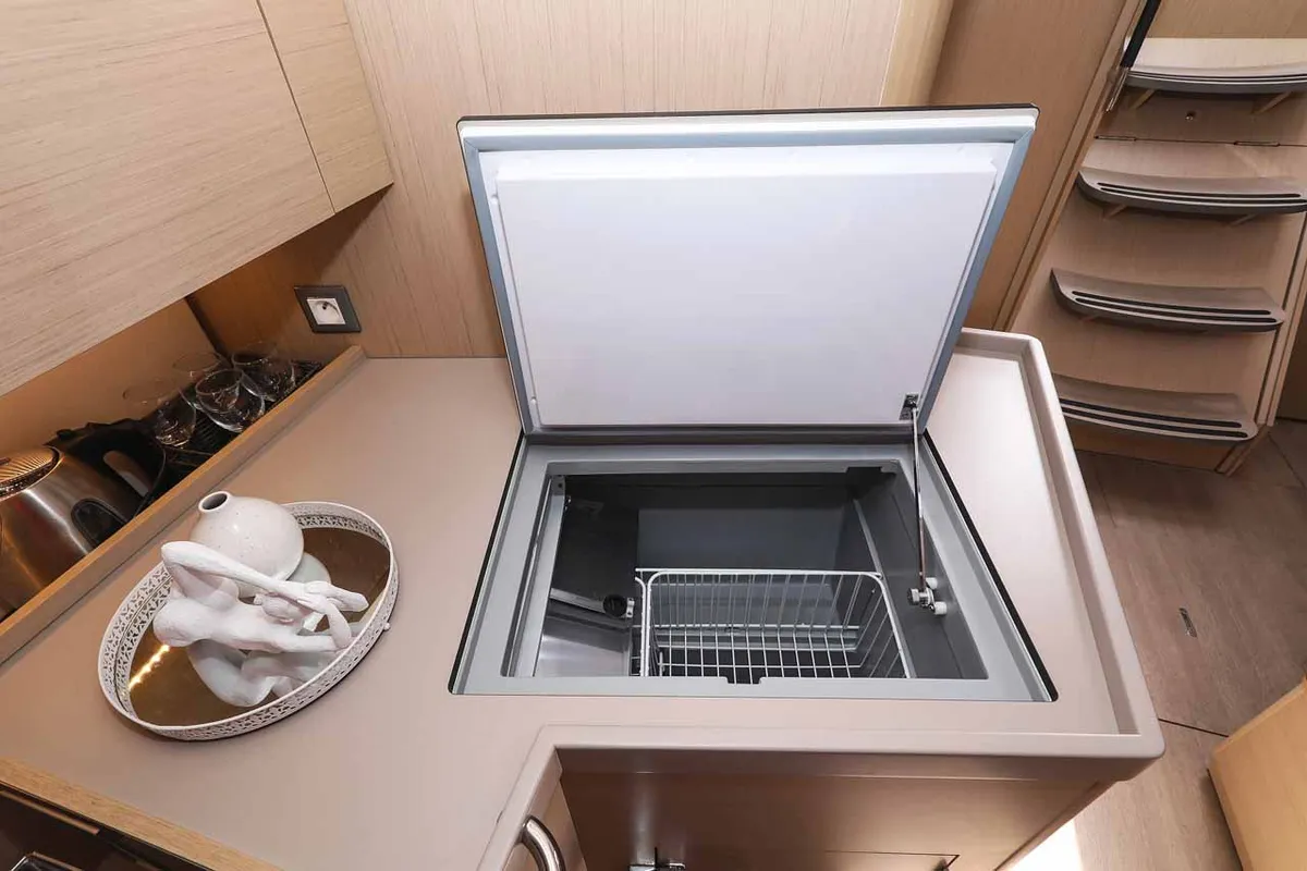 Galley of Moritz, a Beneteau Oceanis 40.1 ELECTRIC sailboat at Grad Biograd na Moru, Croatia