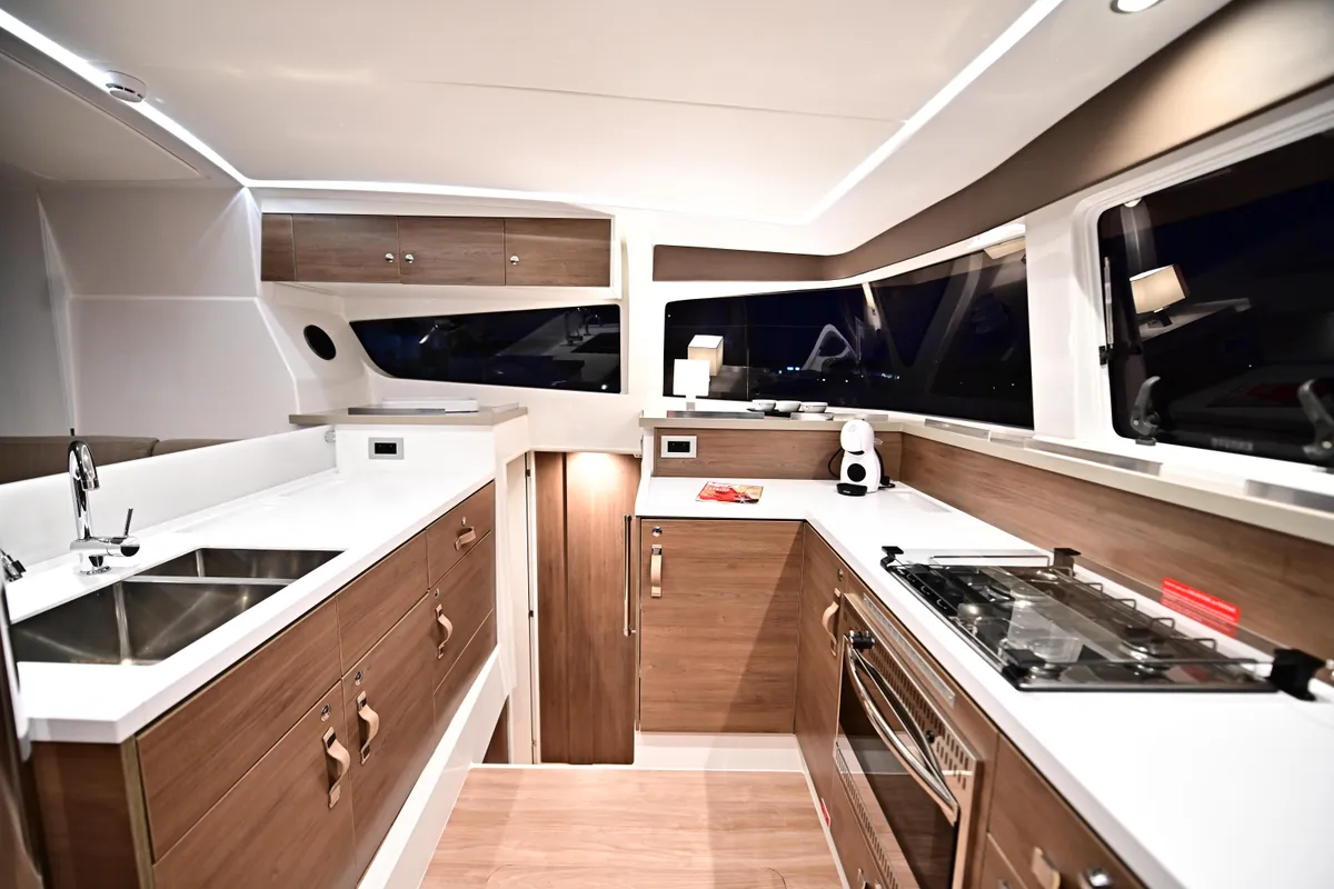 Exterior view of FREEDOM, a Bali Catspace catamaran at Salerno, Italy