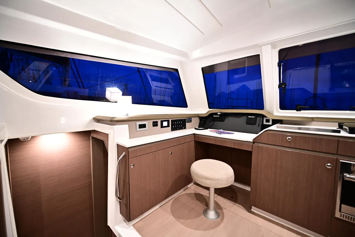 Cabin on FREEDOM, a Bali Catspace catamaran at Salerno, Italy