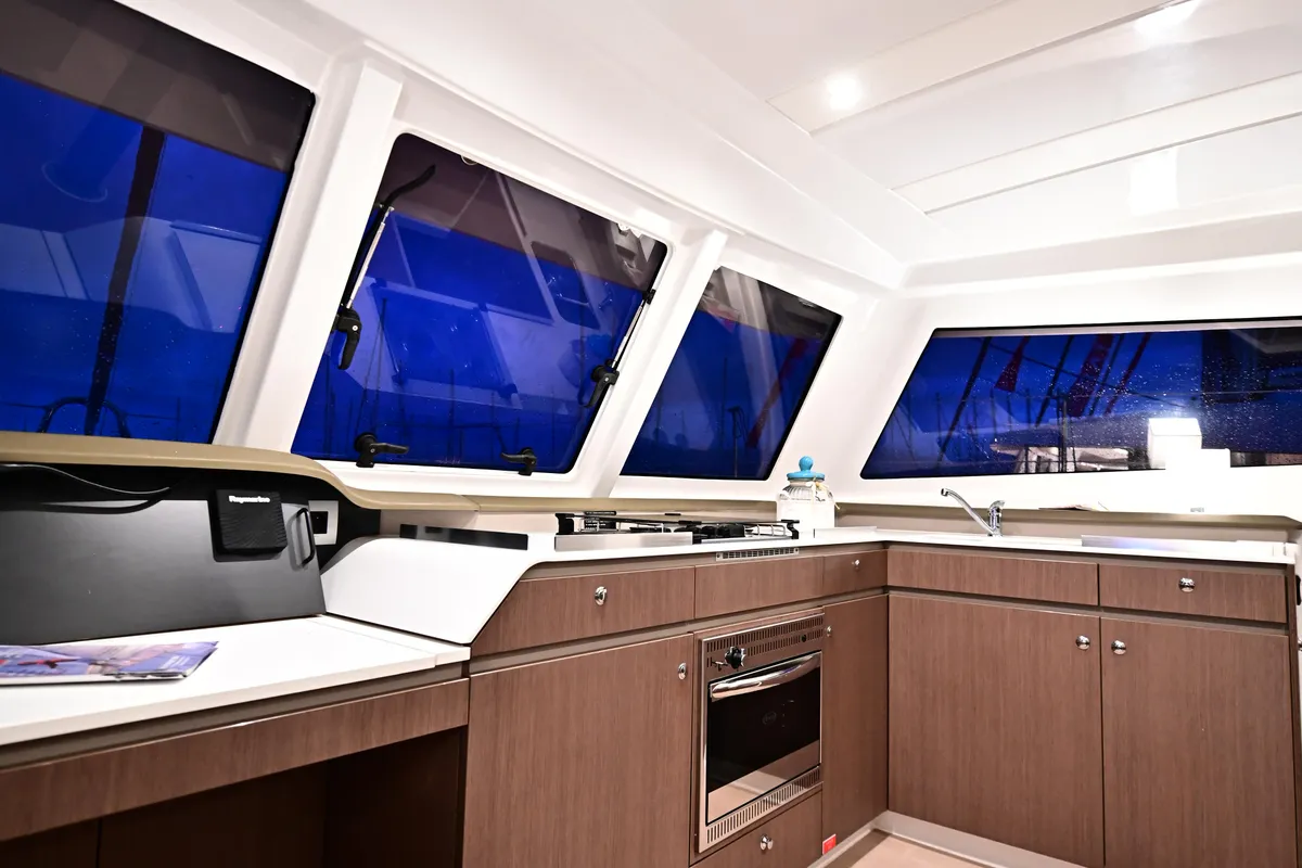 Cabin on FREEDOM, a Bali Catspace catamaran at Salerno, Italy