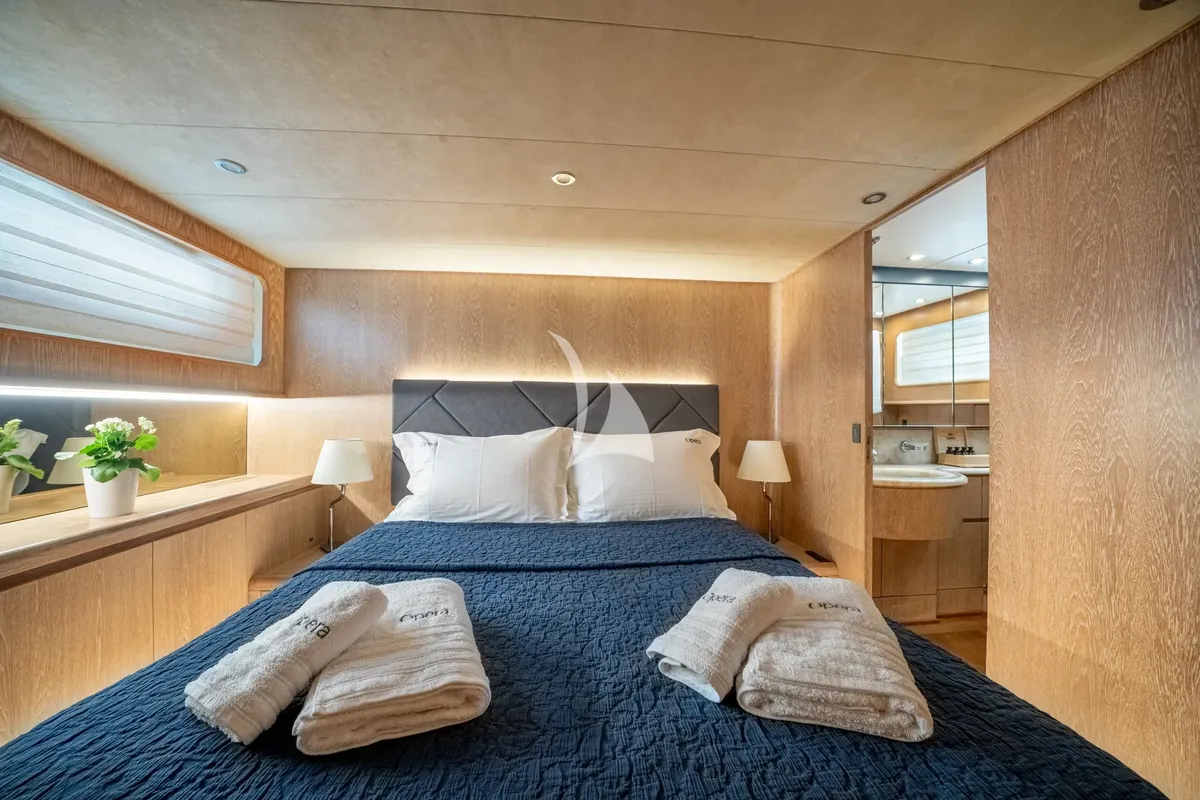 Cabin on Opera, a Gulet x-reuse motor yacht at Sami Municipal Unit, Greece