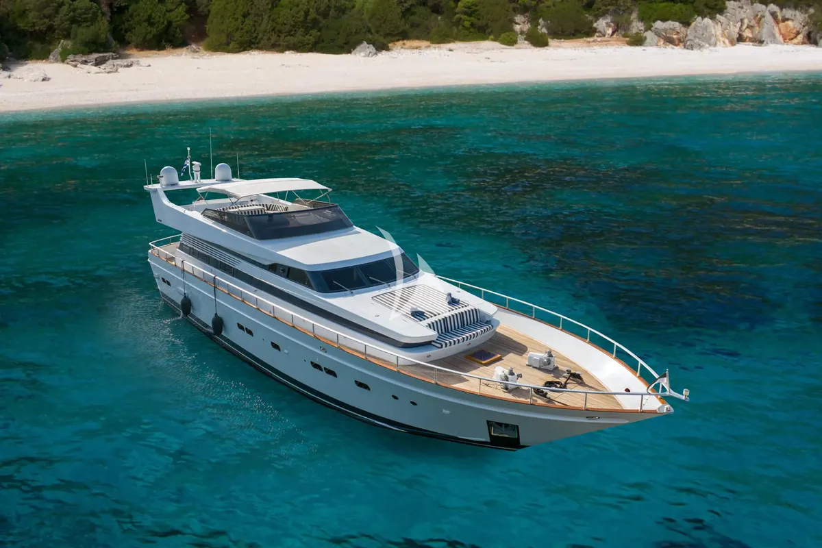 Exterior view of Opera, a Gulet x-reuse motor yacht at Sami Municipal Unit, Greece
