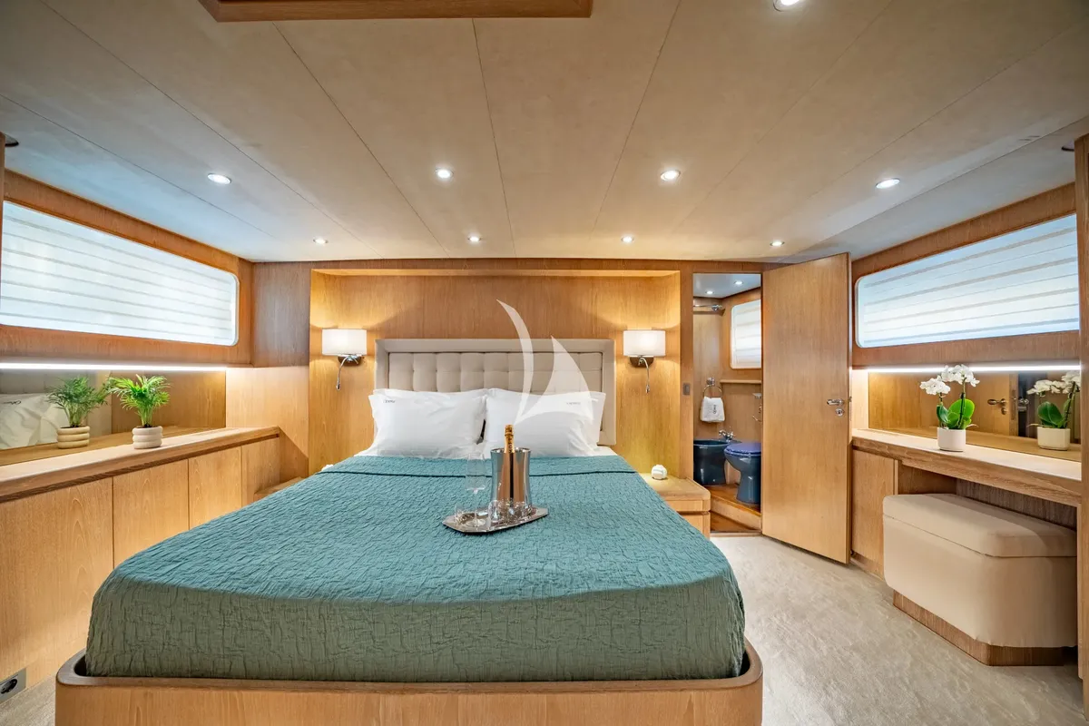 Cabin on Opera, a Gulet x-reuse motor yacht at Sami Municipal Unit, Greece
