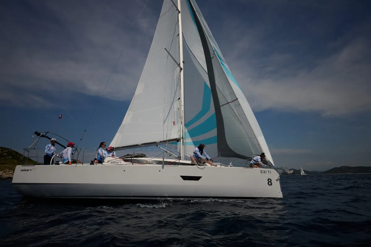 Paris, a Elan E4 sailboat at Betina, Croatia