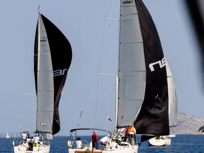 Paris, a Elan E4 sailboat at Betina, Croatia