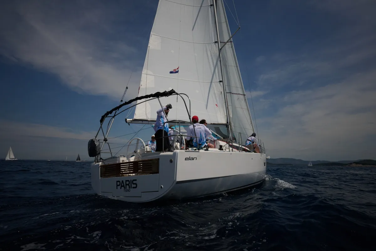Paris, a Elan E4 sailboat at Betina, Croatia