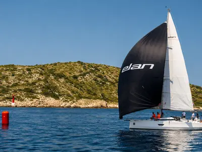 Paris, a Elan E4 sailboat at Betina, Croatia