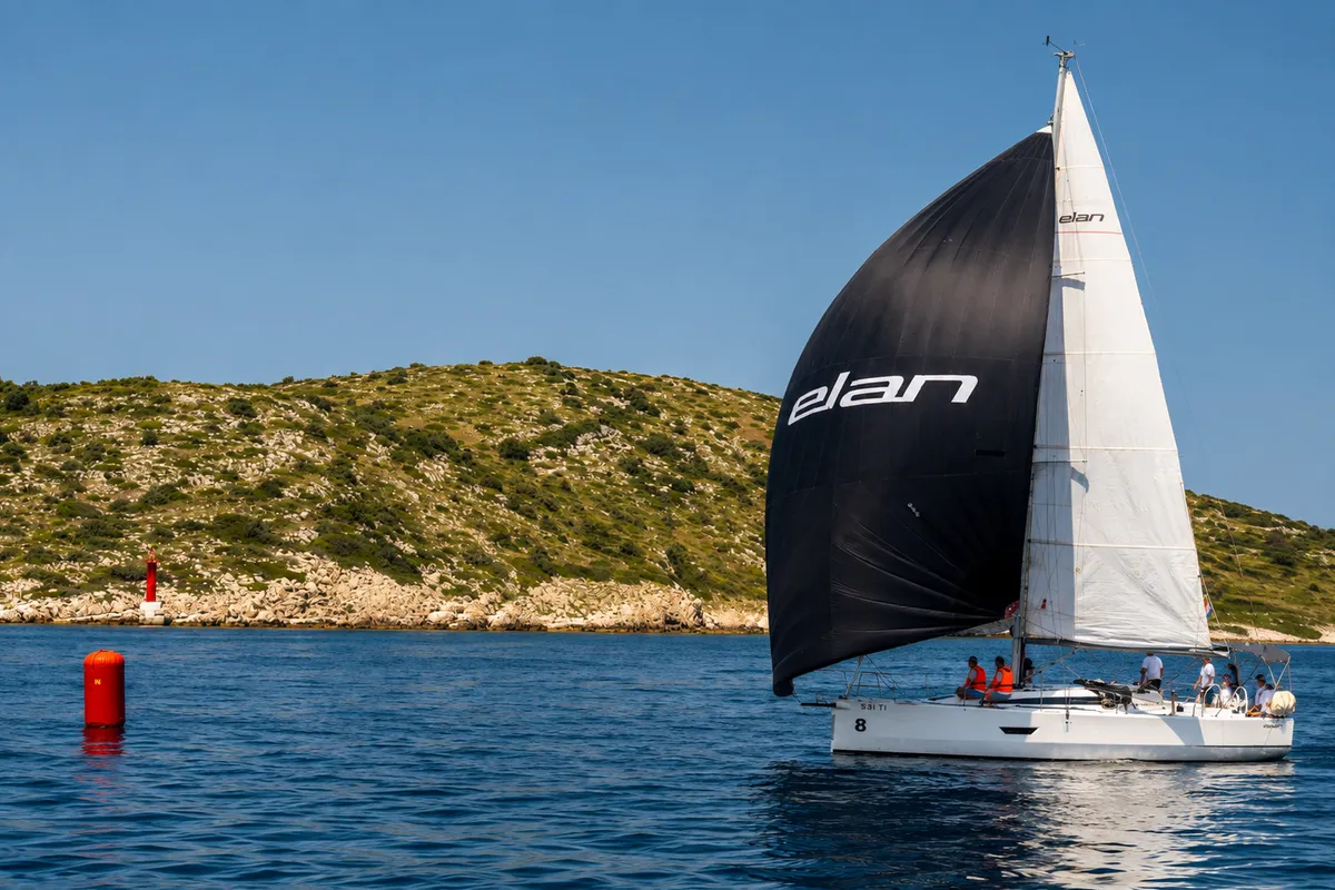 Paris, a Elan E4 sailboat at Betina, Croatia