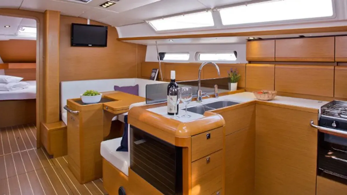 ETERNITY, a Jeanneau Sun Odyssey 409 sailboat at Municipal Unit of Lefkada, Greece