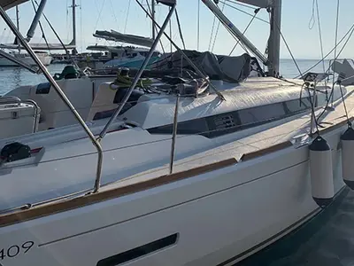 ETERNITY, a Jeanneau Sun Odyssey 409 sailboat at Municipal Unit of Lefkada, Greece