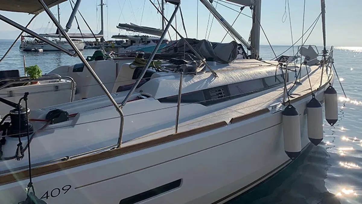 ETERNITY, a Jeanneau Sun Odyssey 409 sailboat at Municipal Unit of Lefkada, Greece
