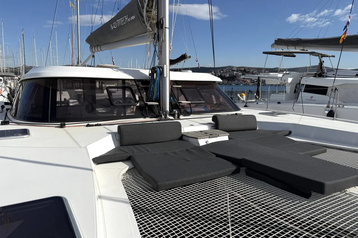 Exterior view of Negroni, a Nautitech 40 catamaran at Općina Rogoznica, Croatia
