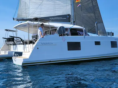 Exterior view of Negroni, a Nautitech 40 catamaran at Općina Rogoznica, Croatia