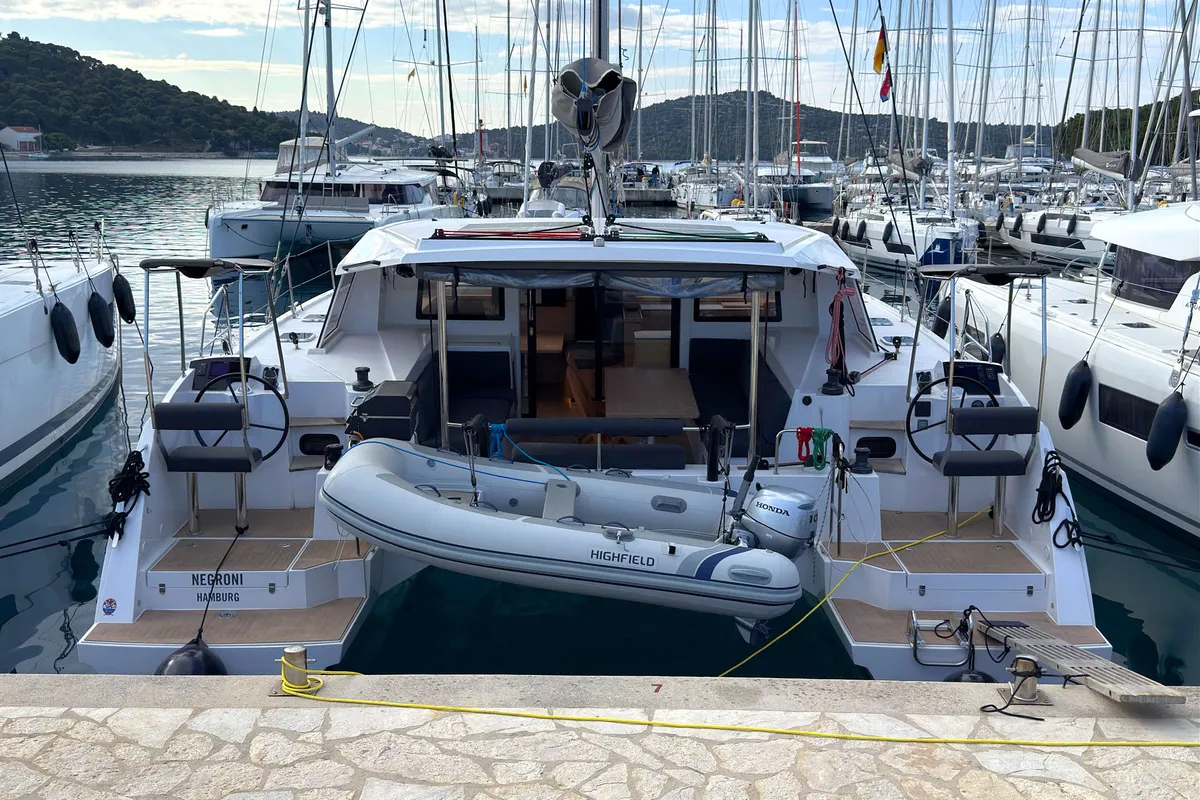 Negroni, a Nautitech 40 catamaran at Općina Rogoznica, Croatia