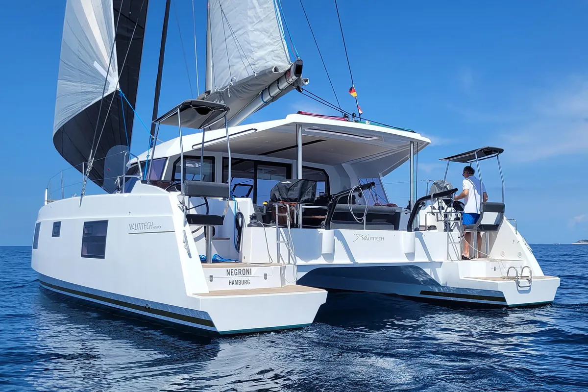 Negroni, a Nautitech 40 catamaran at Općina Rogoznica, Croatia
