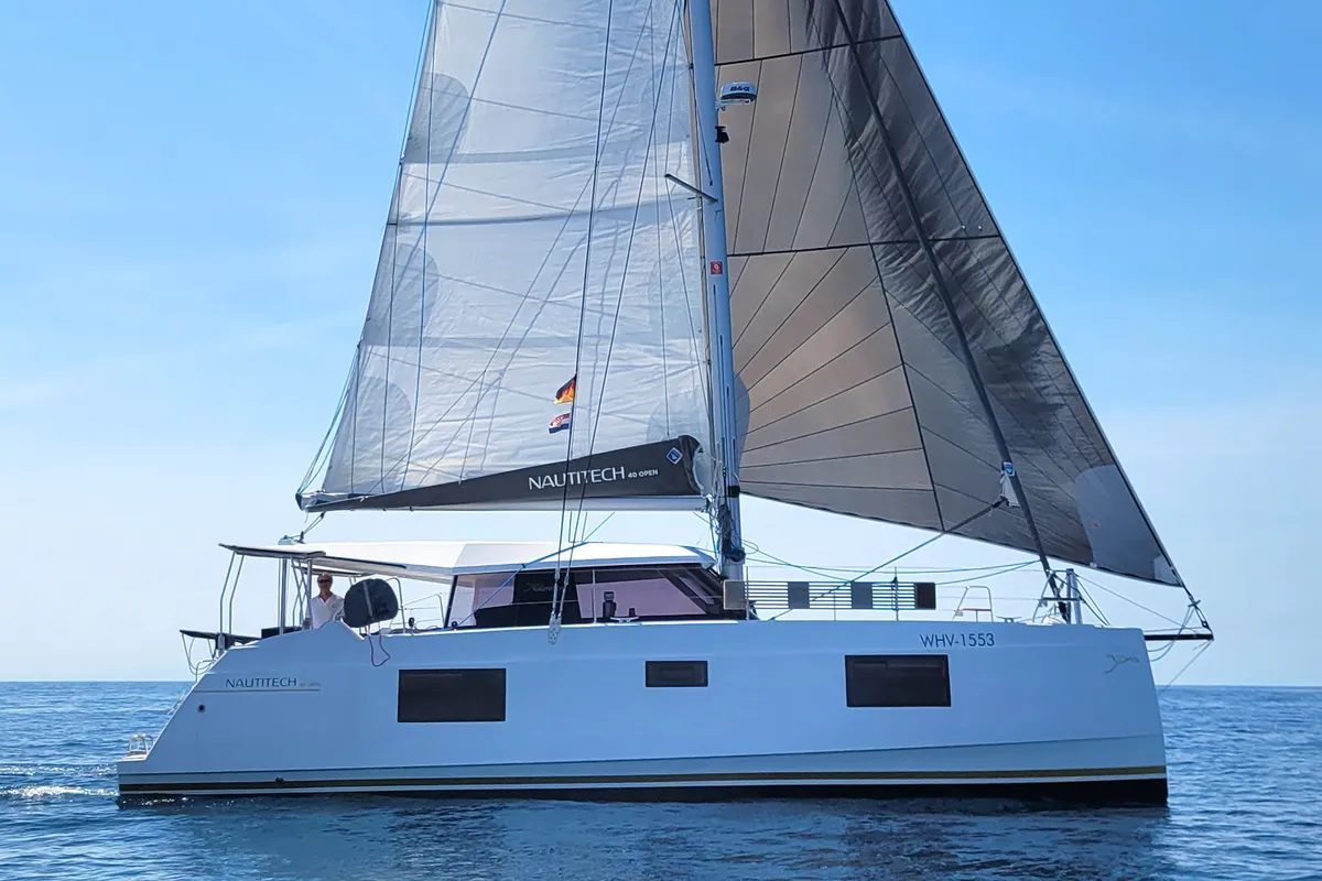 Negroni, a Nautitech 40 catamaran at Općina Rogoznica, Croatia