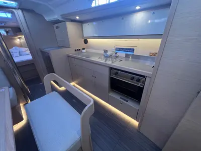 Galley of Kaja, a Dufour 430 GL sailboat at Grad Pula, Croatia