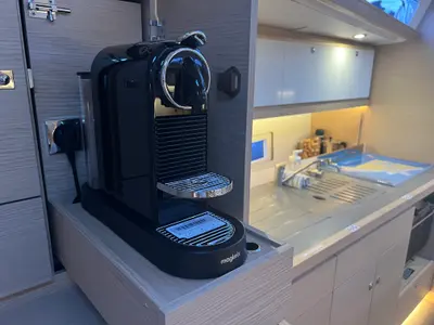 Galley of Dufour 430 GL, a sailboat at Pula, Croatia