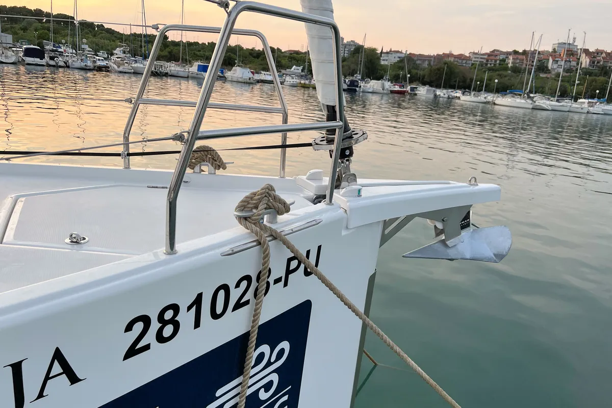 Kaja, a Dufour 430 GL sailboat at Grad Pula, Croatia