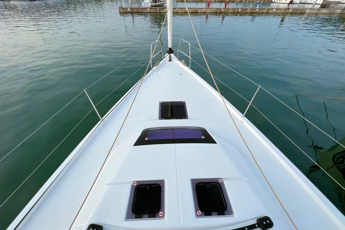 Kaja, a Dufour 430 GL sailboat at Grad Pula, Croatia