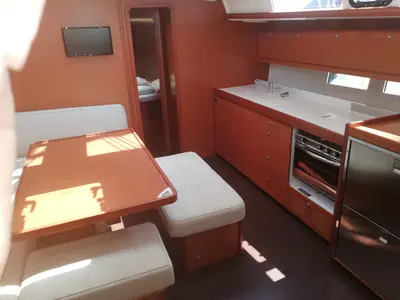 Galley of Arba, a Dufour 460 Grand Large sailboat at Općina Medulin, Croatia