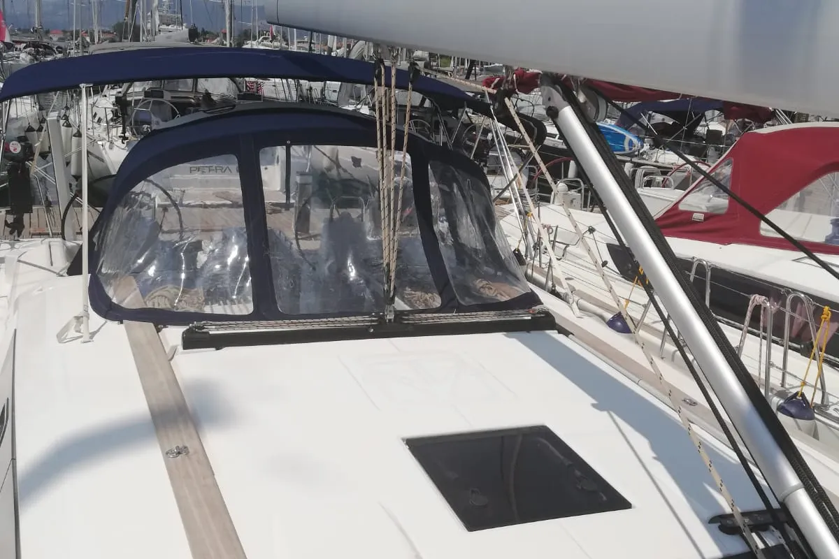 Arba, a Dufour 460 Grand Large sailboat at Općina Medulin, Croatia