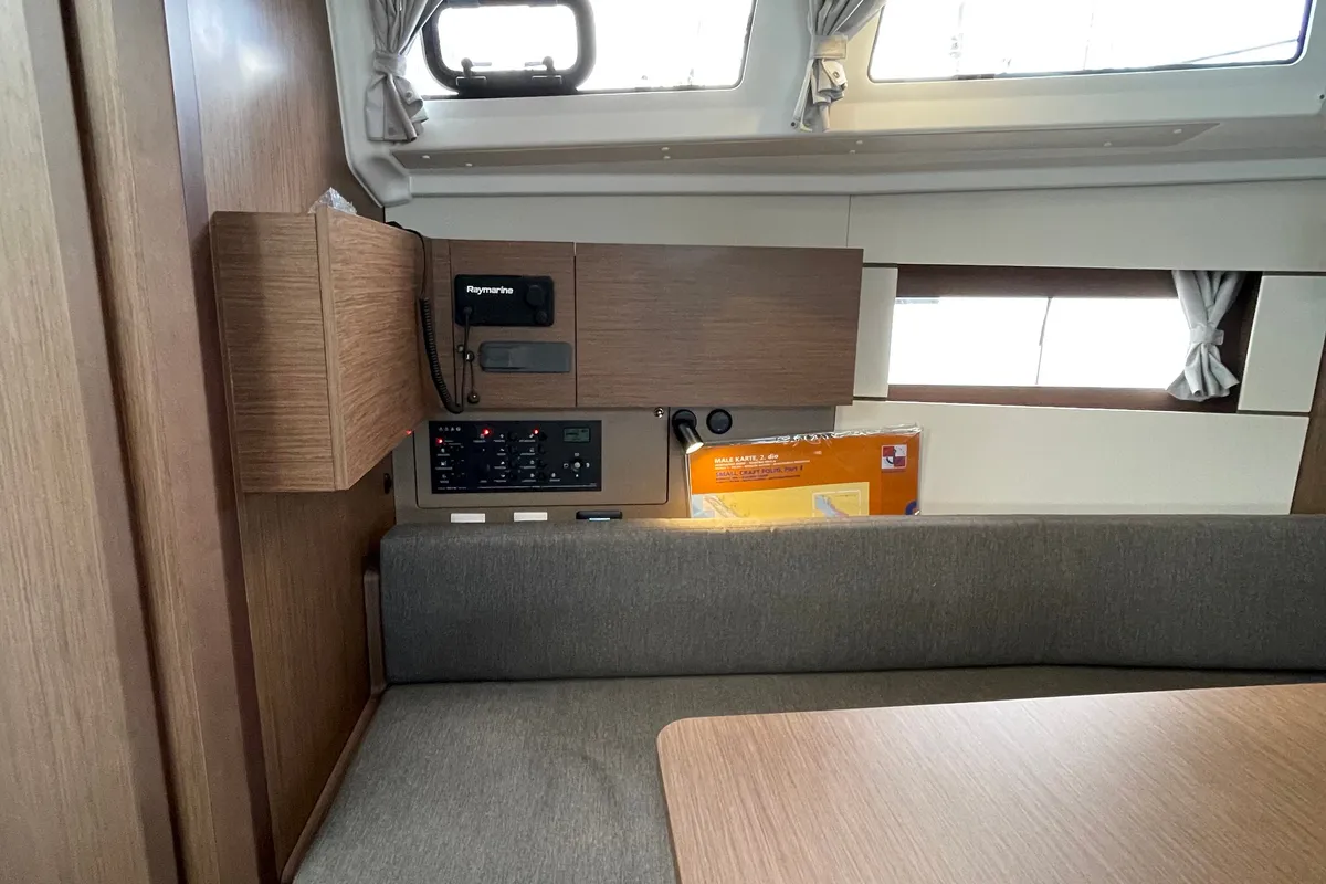 Salon of Cocco, a Beneteau Oceanis 38.1 sailboat at Grad Šibenik, Croatia
