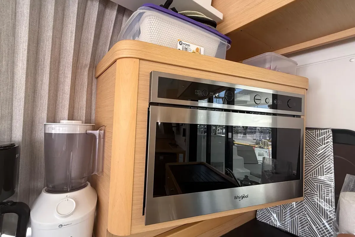 Galley of Orion, a Lagoon 42 catamaran at Grad Pula, Croatia