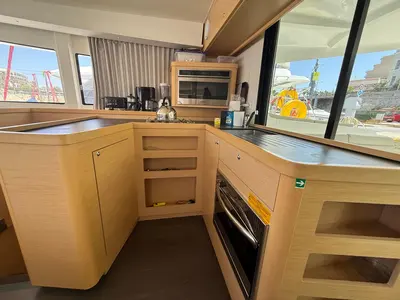 Galley of Orion, a Lagoon 42 catamaran at Grad Pula, Croatia