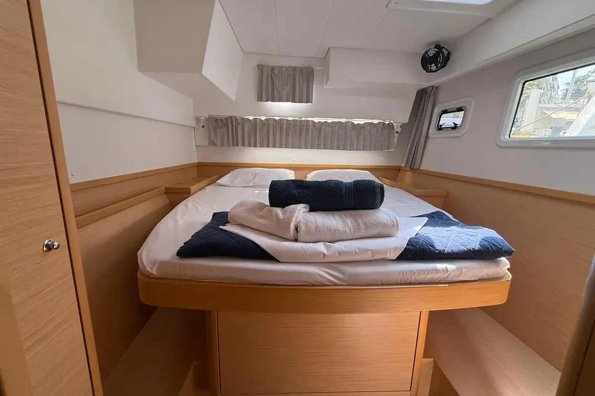 Cabin on Orion, a Lagoon 42 catamaran at Grad Pula, Croatia