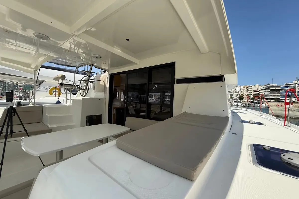 Orion, a Lagoon 42 catamaran at Grad Pula, Croatia