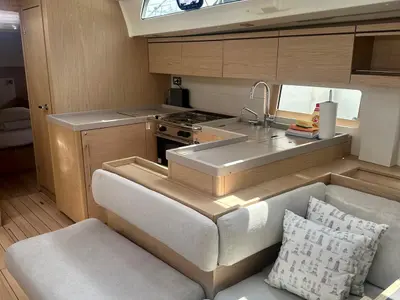Galley of Full Moon, a Beneteau Oceanis 51.1 sailboat at Primošten, Croatia