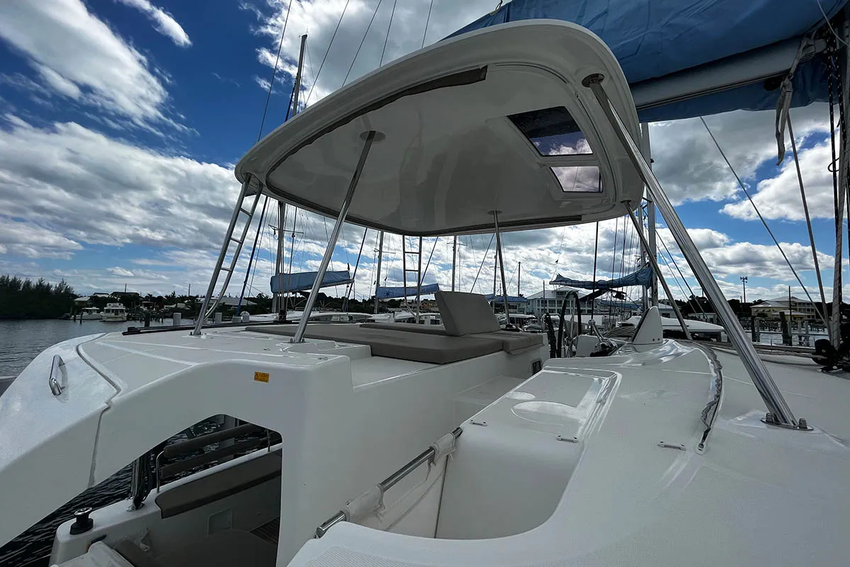 Chips All In , a Lagoon 46 catamaran at Road Town, British Virgin Islands