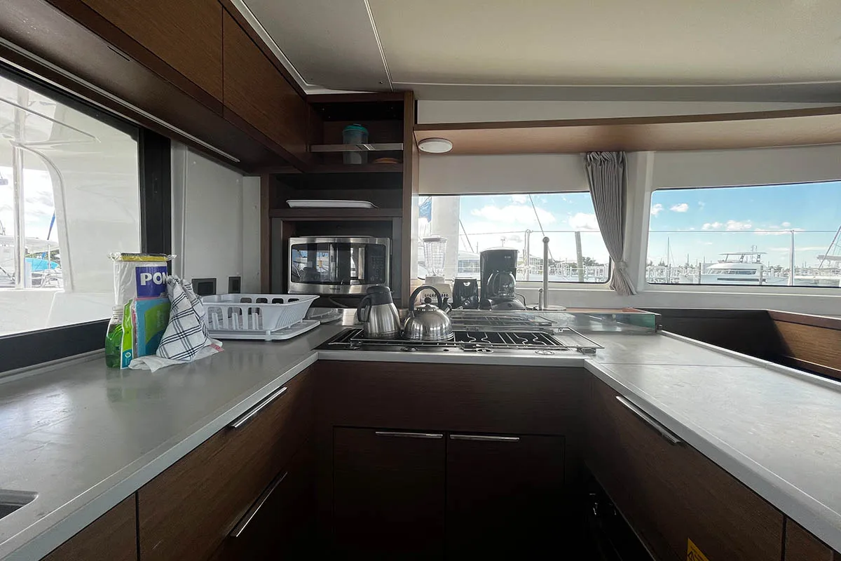 Chips All In , a Lagoon 46 catamaran at Road Town, British Virgin Islands