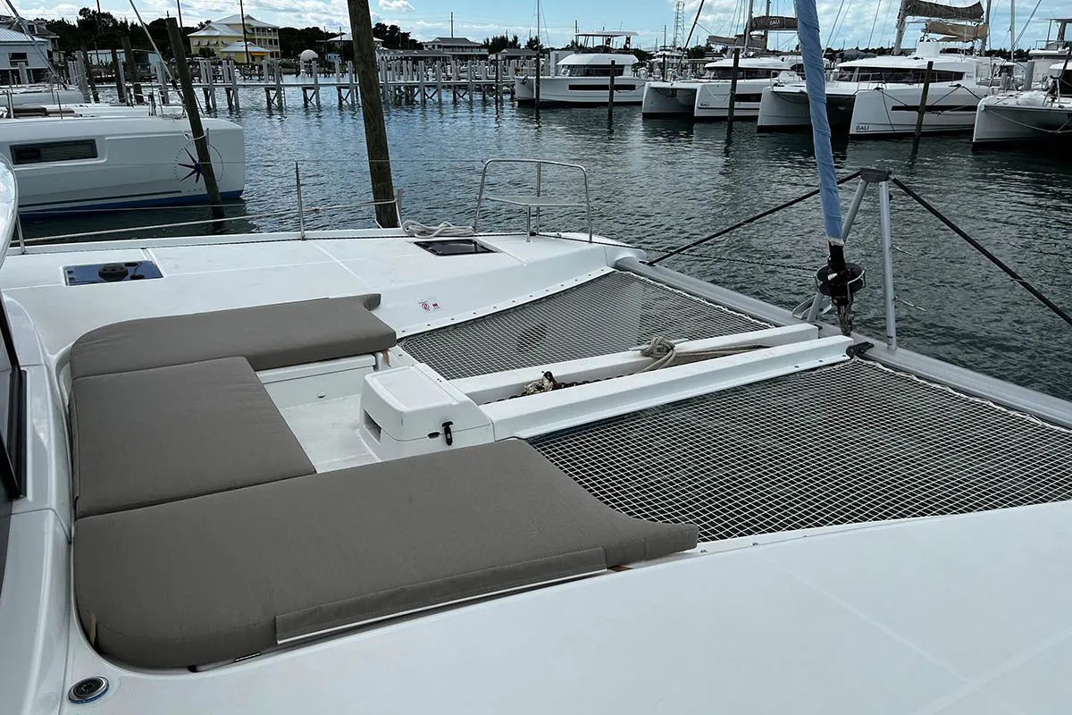 Chips All In , a Lagoon 46 catamaran at Road Town, British Virgin Islands