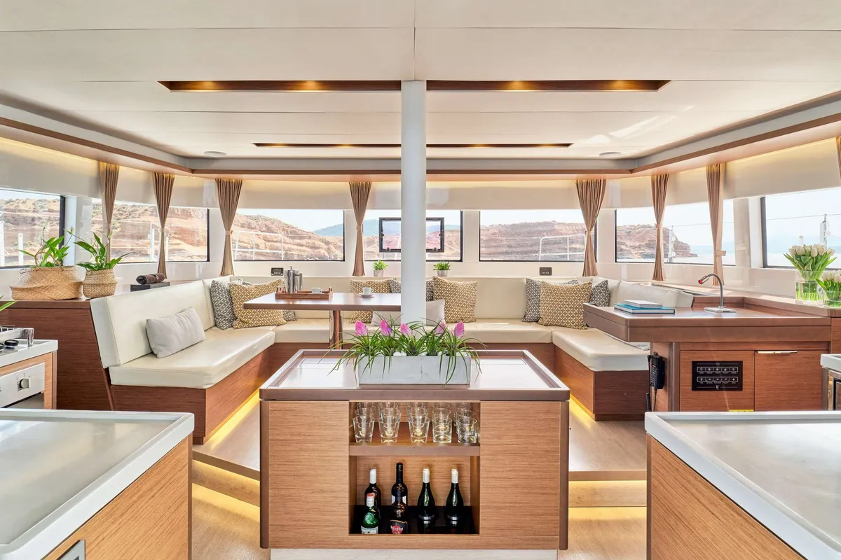 Andiamo, a Lagoon 50 catamaran at Athens, Greece