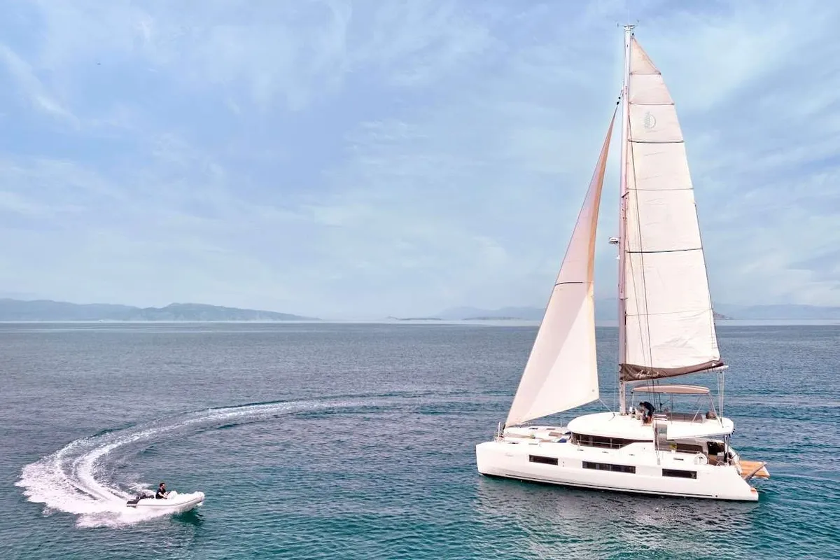 Andiamo, a Lagoon 50 catamaran at Athens, Greece