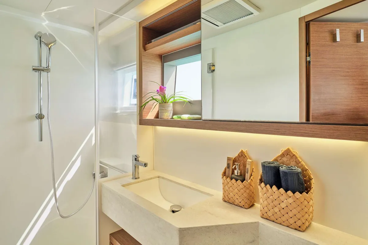 Andiamo, a Lagoon 50 catamaran at Athens, Greece